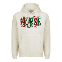 Oatmeal Heather nurse christmas Premium Hoodie - RacoonDesign