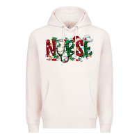 Pale Pink nurse christmas Premium Hoodie - RacoonDesign