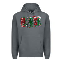 Rock nurse christmas Premium Hoodie - RacoonDesign