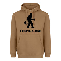 Toasted Coconut bigfoot sasquatch i drink alone Heavyweight Hoodie - artisFamous