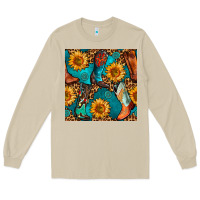 Mushroom western cowboy boot seamless pattern Long Sleeve Tee - BundleAndBundleShop