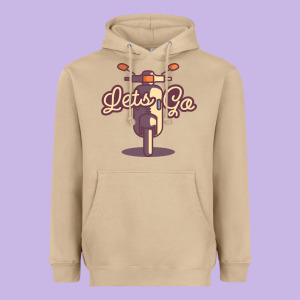 Vespa Heavyweight Hoodie Designed By Artisfamous