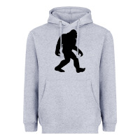Heather Grey bigfoot in black design Heavyweight Hoodie - artisFamous