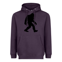 Plum bigfoot in black design Heavyweight Hoodie - artisFamous