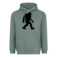 Sage bigfoot in black design Heavyweight Hoodie - artisFamous