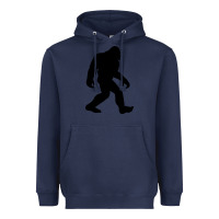 Navy bigfoot in black design Heavyweight Hoodie - artisFamous