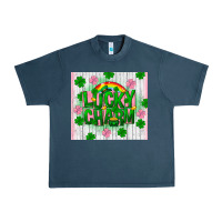 Midnight Navy lucky charm st patricks Urban Heavy Tee - FaDigitalArtStudio