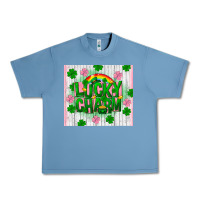 Pebble Blue lucky charm st patricks Urban Heavy Tee - FaDigitalArtStudio