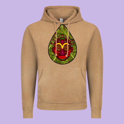 African Masks Teardrop  7 Vintage Hoodie Designed By Bundleandbundleshop
