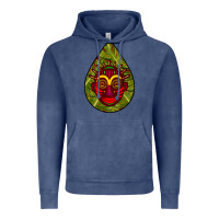 Vintage Denim african masks teardrop  7 Vintage Hoodie - BundleAndBundleShop