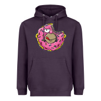 Plum DONUT Heavyweight Hoodie - artisFamous