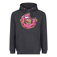 Smoke DONUT Heavyweight Hoodie - artisFamous