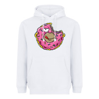 White DONUT Heavyweight Hoodie - artisFamous