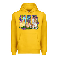 Lemon easter farm chicks and bunny Premium Hoodie - RanaPortraitStore