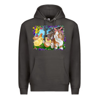 Smoke easter farm chicks and bunny Premium Hoodie - RanaPortraitStore