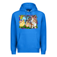 True Royal easter farm chicks and bunny Premium Hoodie - RanaPortraitStore
