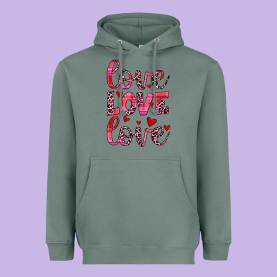 Love Valentines Day Heavyweight Hoodie Designed By Jahusdesignshop