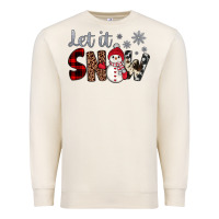 Sandshell let it snow snowman Premium Sweatshirt - JahusDesignShop