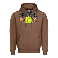 Chestnut softball mom Zipper Hoodie - AdoDesignShop