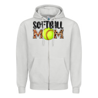 Dove Grey softball mom Zipper Hoodie - AdoDesignShop