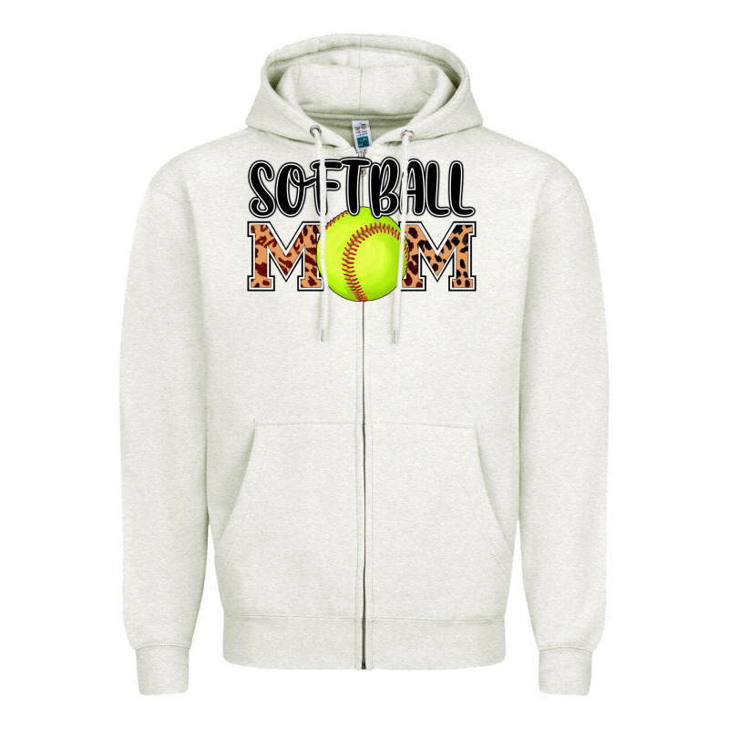 Softball Mom Zipper Hoodie by AdoDesignShop | Teevron