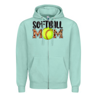 Seafoam softball mom Zipper Hoodie - AdoDesignShop