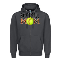 Smoke softball mom Zipper Hoodie - AdoDesignShop