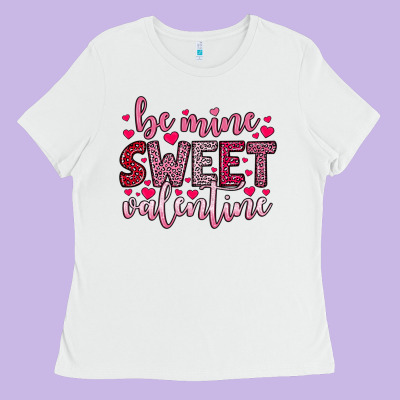 Be Mine Sweet Valentine Ladies Tee Designed By Oliviacreatesart