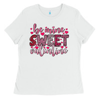 White be mine sweet valentine Ladies Tee - OliviaCreatesArt