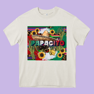 Papacito Cinco De Mayo Heavy Core Tee Designed By Cowgirlartshop
