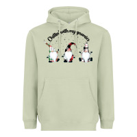 Matcha chillin' with my gnomies for light Heavyweight Hoodie - artisFamous