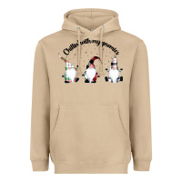 Mushroom chillin' with my gnomies for light Heavyweight Hoodie - artisFamous