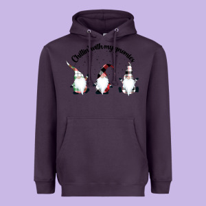 Chillin' With My Gnomies For Light Heavyweight Hoodie Designed By Artisfamous