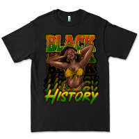 Black Black history afro woman Premium Tee - HowdyJamesFarm