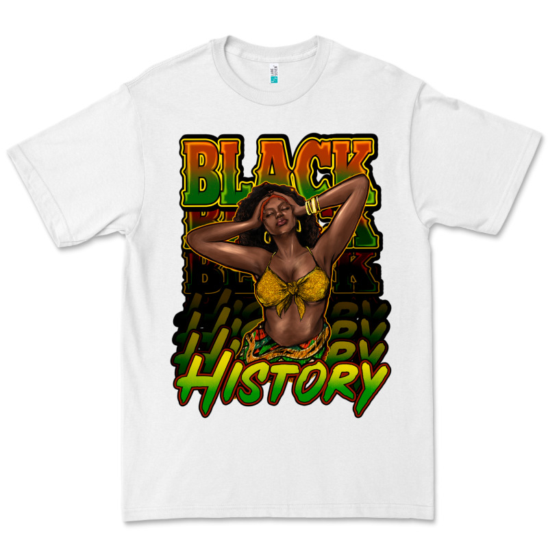 Black History Afro Woman Premium Tee by HowdyJamesFarm | Teevron