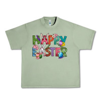 Oil Green Western Happy Easter Urban Heavy Tee - BundleAndBundleShop