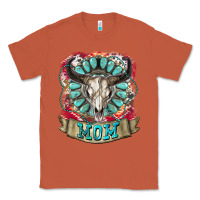 Copper Mom Bull Skull Mother's Day Classic Tee - CowGirlArtShop