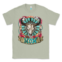 Matcha Mom Bull Skull Mother's Day Classic Tee - CowGirlArtShop