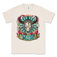 Natural Mom Bull Skull Mother's Day Classic Tee - CowGirlArtShop