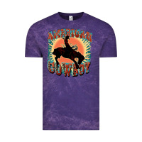 Cloud Purple American cowboy Vintage Tee - FaDigitalArtStudio
