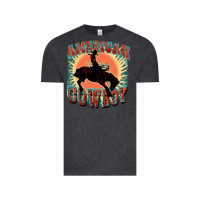 Vintage Black American cowboy Vintage Tee - FaDigitalArtStudio