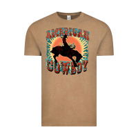 Vintage Coffee American cowboy Vintage Tee - FaDigitalArtStudio