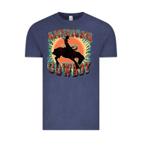 Vintage Denim American cowboy Vintage Tee - FaDigitalArtStudio