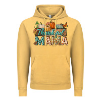 Vintage Mustard thankful mama Vintage Hoodie - BundleAndBundleShop