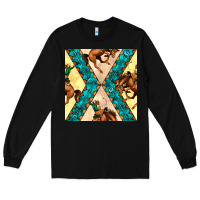 Black native american aztec seamless pattern 6 Long Sleeve Tee - BundleAndBundleShop