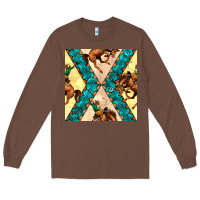 Chestnut native american aztec seamless pattern 6 Long Sleeve Tee - BundleAndBundleShop