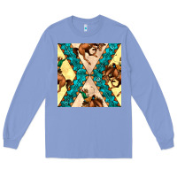 Colony Blue native american aztec seamless pattern 6 Long Sleeve Tee - BundleAndBundleShop