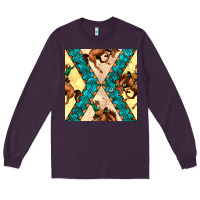 Plum native american aztec seamless pattern 6 Long Sleeve Tee - BundleAndBundleShop