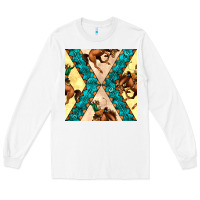 White native american aztec seamless pattern 6 Long Sleeve Tee - BundleAndBundleShop