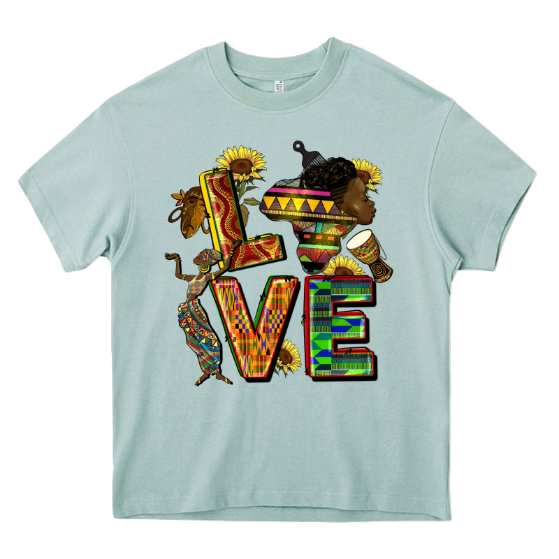 Love Juneteenth Africa Heavy Core Tee by CowGirlArtShop | Teevron